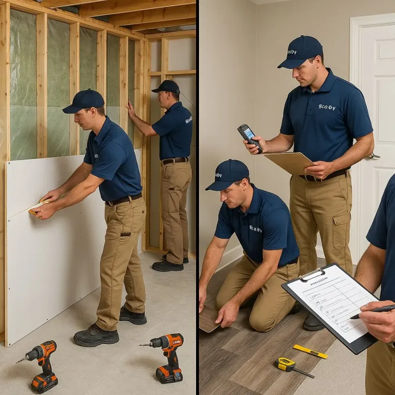 Repairs and Reconstruction process in Hughesville, PA